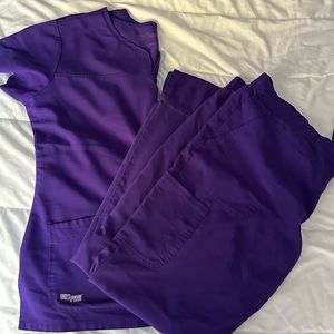 Greys Anatomy Scrub Set Royal Purple